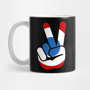 Peace sign France Mug